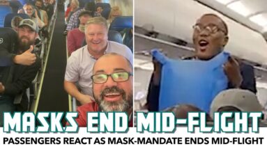 Passengers React As Mask-Mandate Ends Mid-Flight