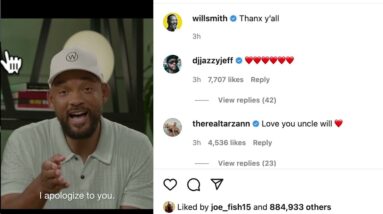 Will Smith Starts his long Apology tour