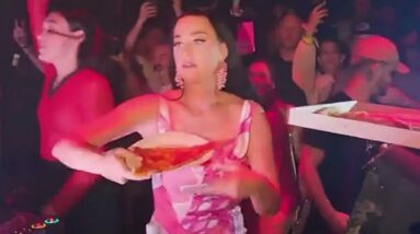 Katie 'pizza slice thrower' Perry + Taylor 'C02' Swift + Angelina  'electric slide'Jolie + Brad 'woo