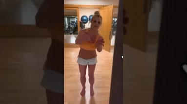 Britney j Spears pulls off the impossible Double Salute Dance Move