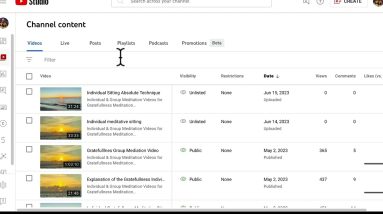 Gratefullness Meditation Individual Sitting Available on My Other Channel