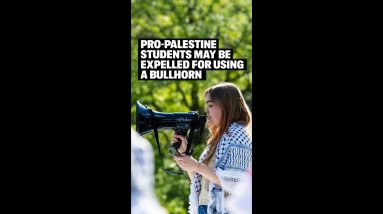 Pro-Palestine Students May Be Expelled For Using a Bullhorn