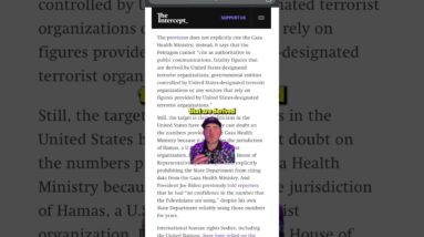 Congress Keeps Trying to Hide the True Gaza Death Toll