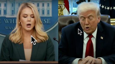 Trump & karoline leavitt evoke the 4 horsemen of the apocalaughs in Bizarre Signalgate debacle
