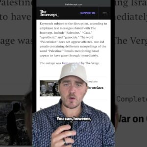 Microsoft Is Blocking All Employee Emails Mentioning "Palestine" Or "Gaza" #politics #gaza