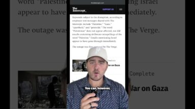 Microsoft Is Blocking All Employee Emails Mentioning "Palestine" Or "Gaza" #politics #gaza