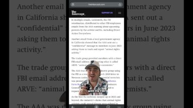 The FBI And Big Ag Are Treating Animal Rights Activists As Bioterrorists