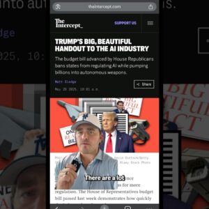 Trump’s "Big, Beautiful Bill" is a Big, Ugly Handout to the AI Industry #politics #trump #ai