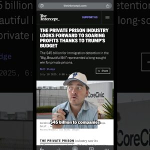 Trump's Budget Is a Huge Giveaway For the Private Prison Industry  #politics #trump