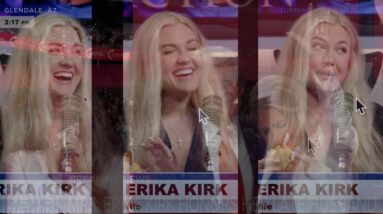 Happy Smiley Excited Erica Kirk makes Martyr Money Plan as the Marriege looks faker & faker