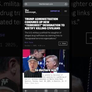 Trump Declares He Can Wage Secret Wars Against Anyone He Calls an Enemy #politics #trump