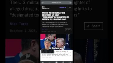 Trump Declares He Can Wage Secret Wars Against Anyone He Calls an Enemy #politics #trump