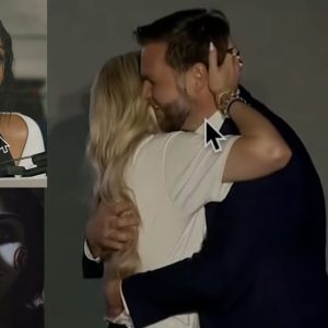 Black Leathered up Erika J Kirk dabs eyes & Gropes JD Vance + Cardi B Don JR & more