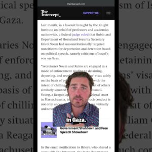 The State Dept. Revoked His Visa Over Crass Charlie Kirk Remarks  #politics #trump #charliekirk