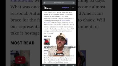 The President Is Perfectly Fine If You Starve  #politics #trump