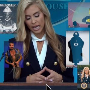 Katie Zacharia drops Illuminati Water sigh Hand Signal After Completely $ucking at her Job